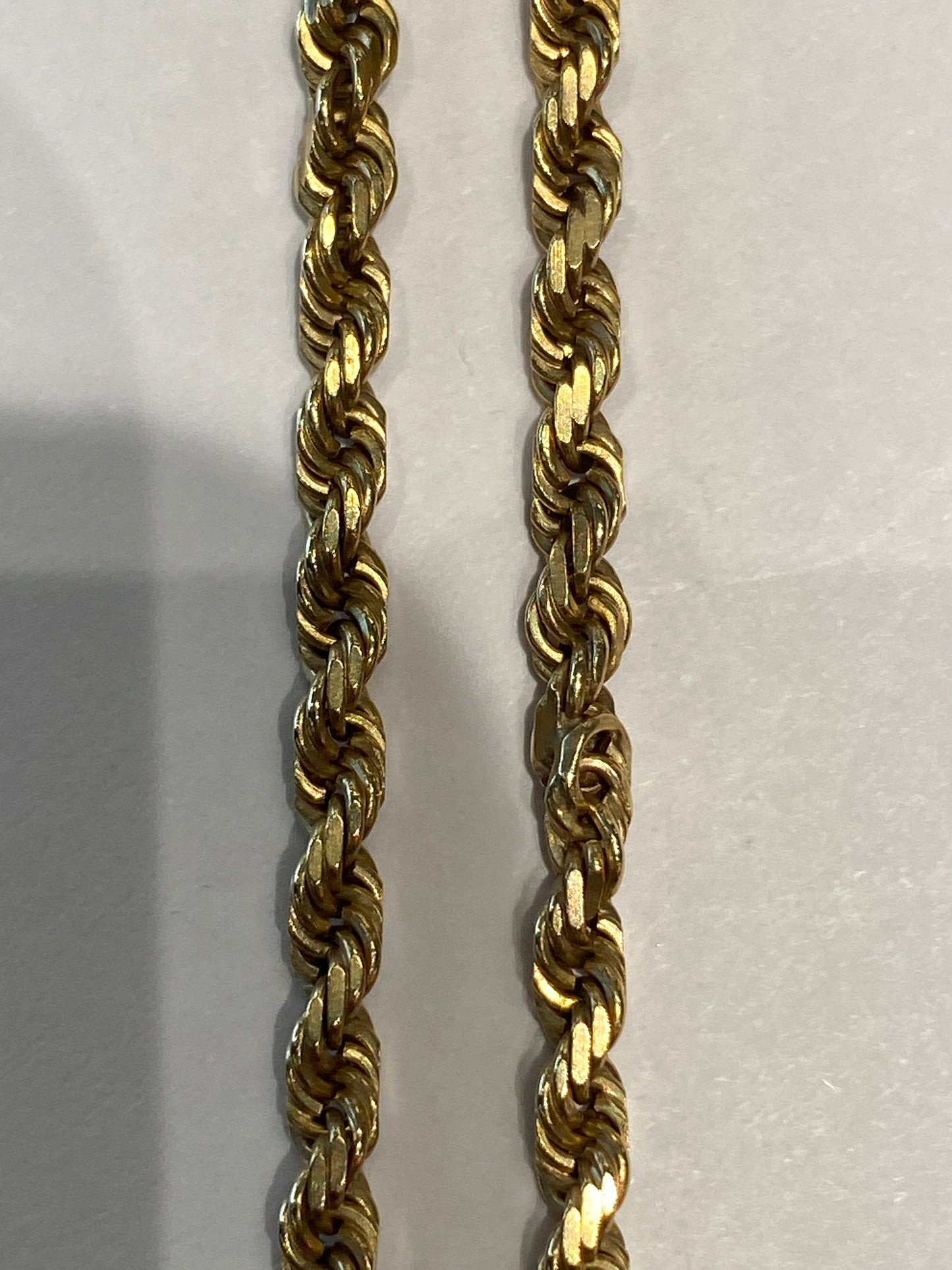 14k Yellow Gold Rope Chain