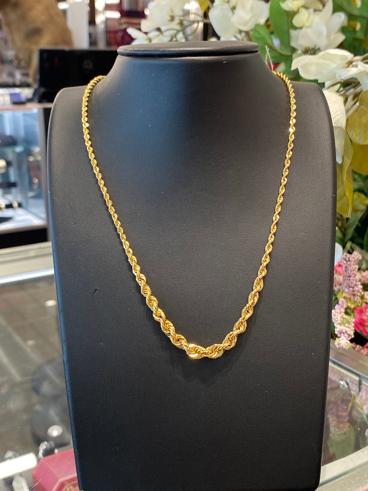14k Yellow Gold Rope Chain