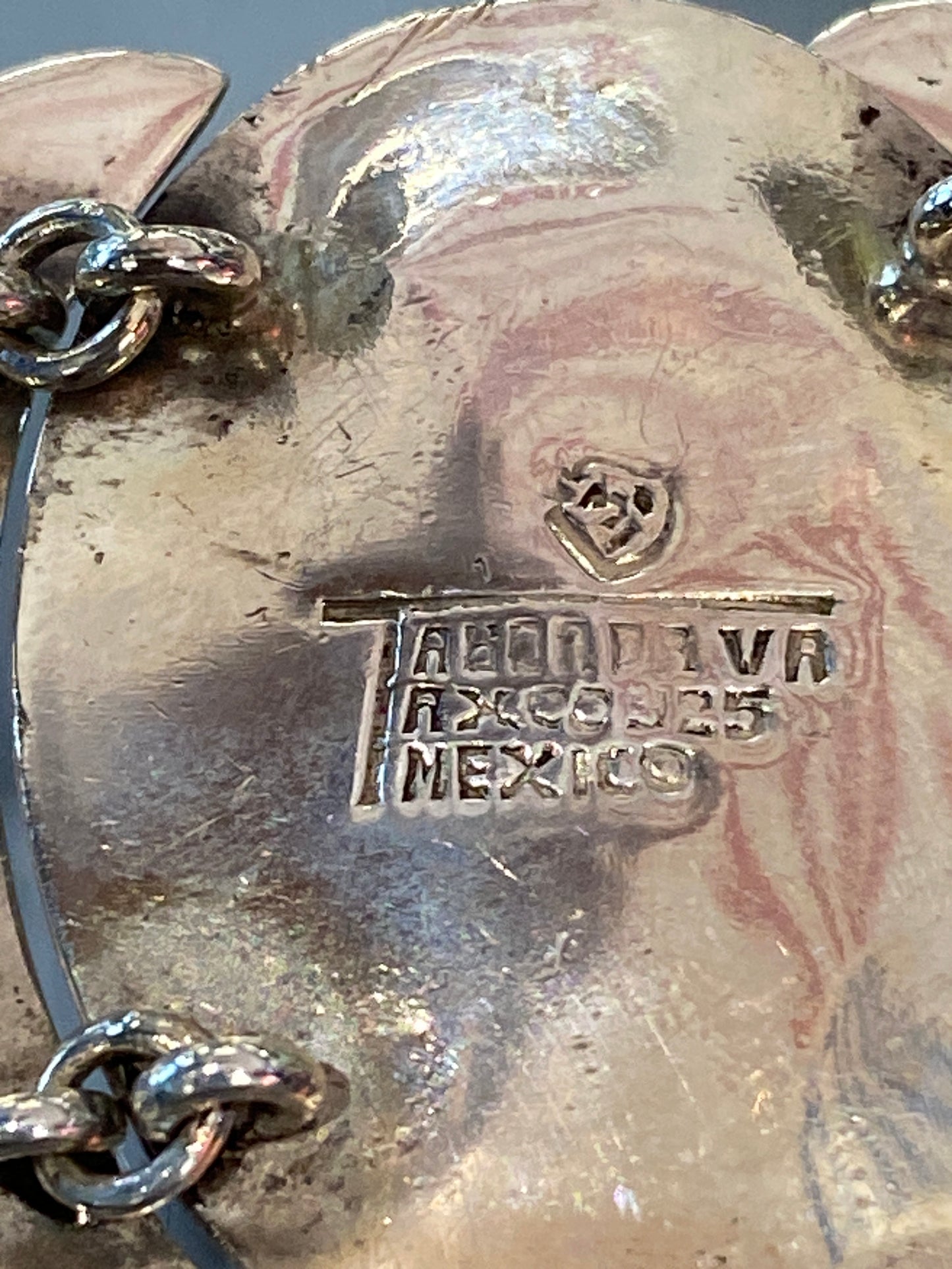 Silver Bracelet With Colored Stones