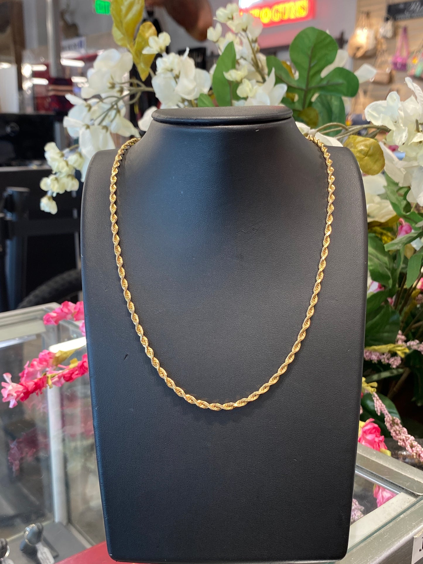 14k Yellow Gold Rope Chain