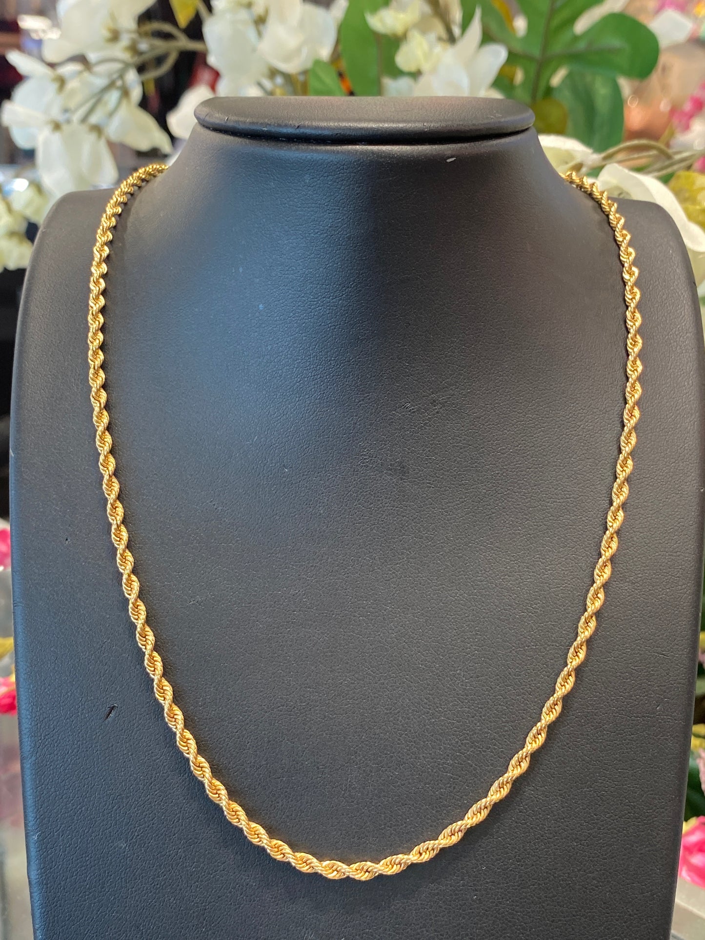 14k Yellow Gold Rope Chain