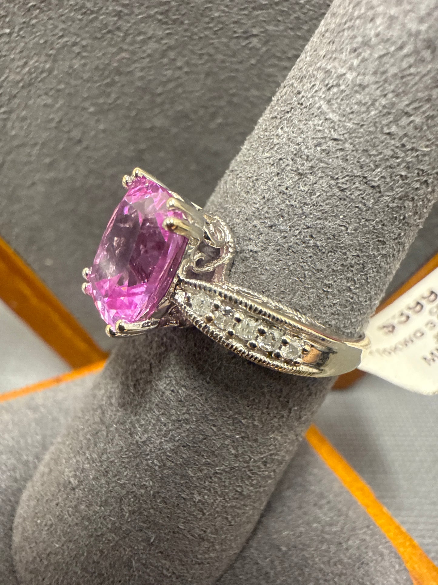 White gold ring