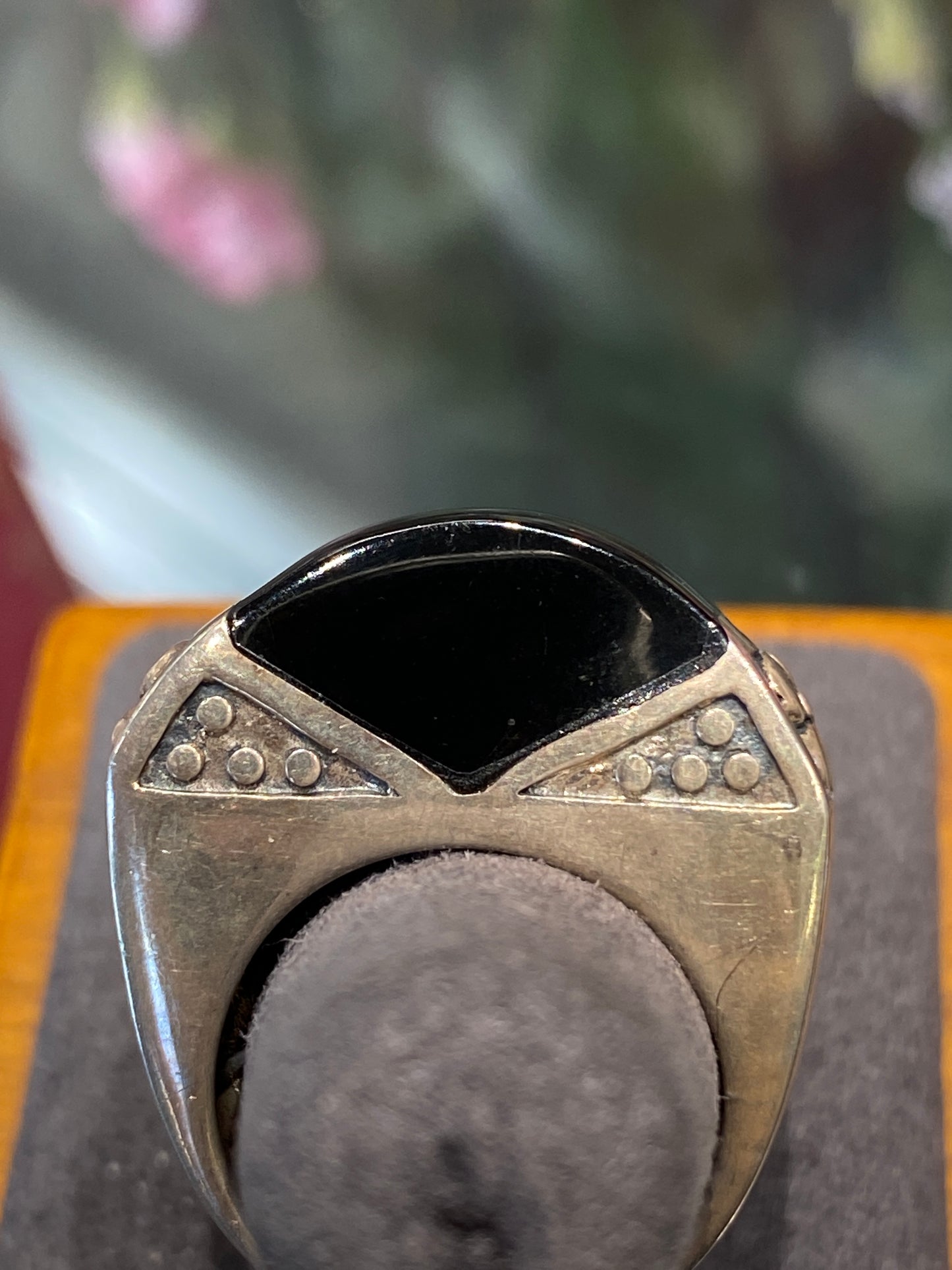 Silver Ring With Colored Stone