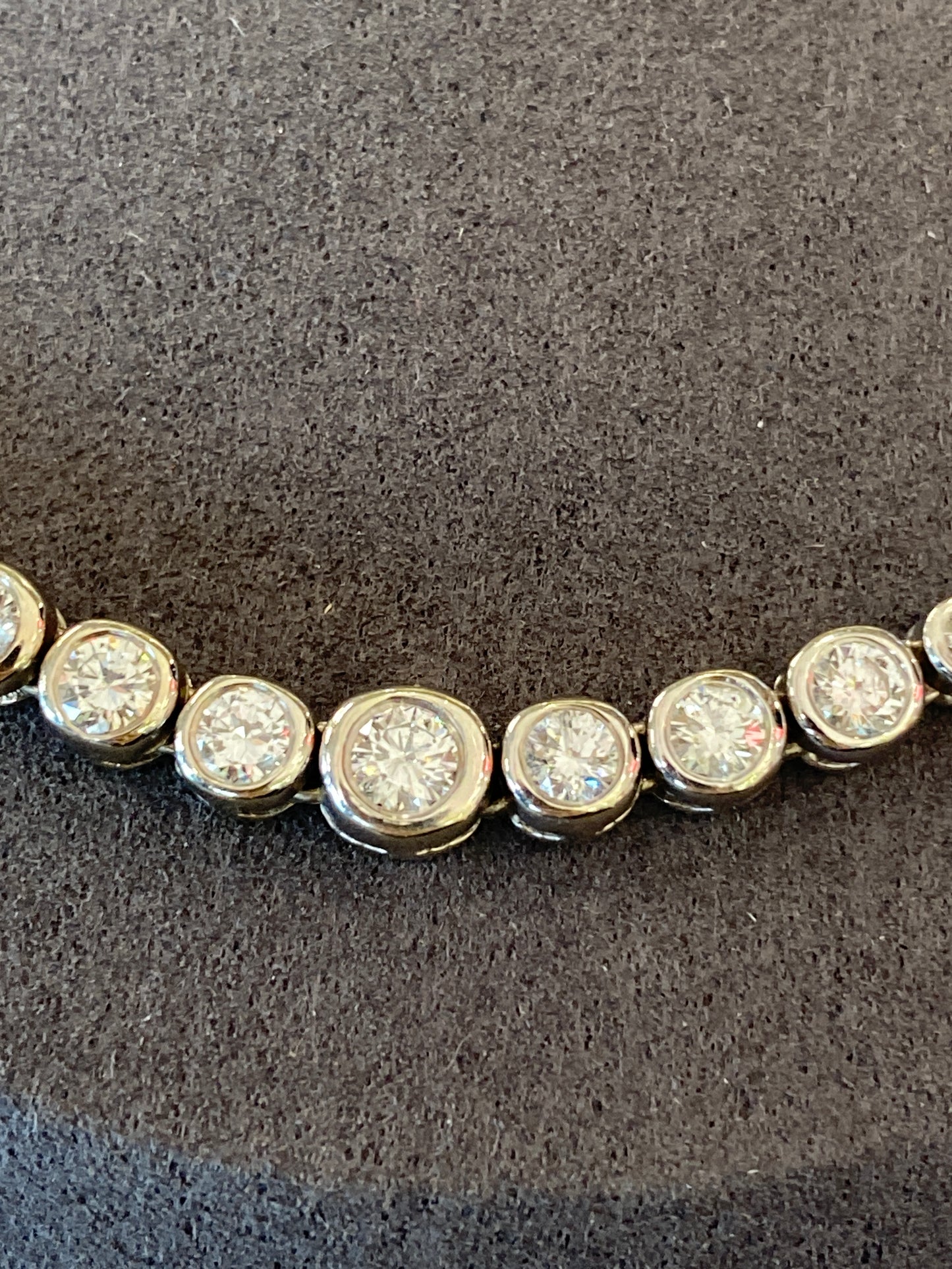 14k White Gold Diamond Necklace