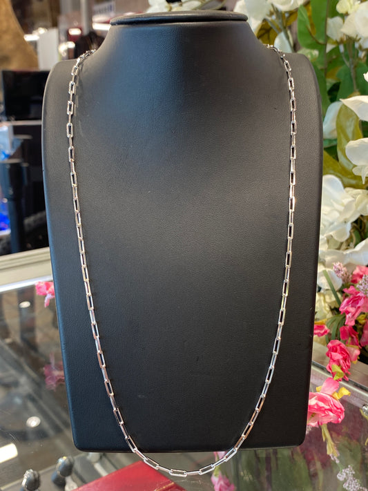 Silver Paper Clip Chain