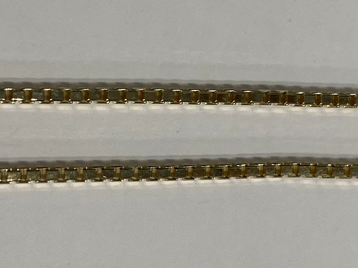 14k Yellow Gold Box Chain