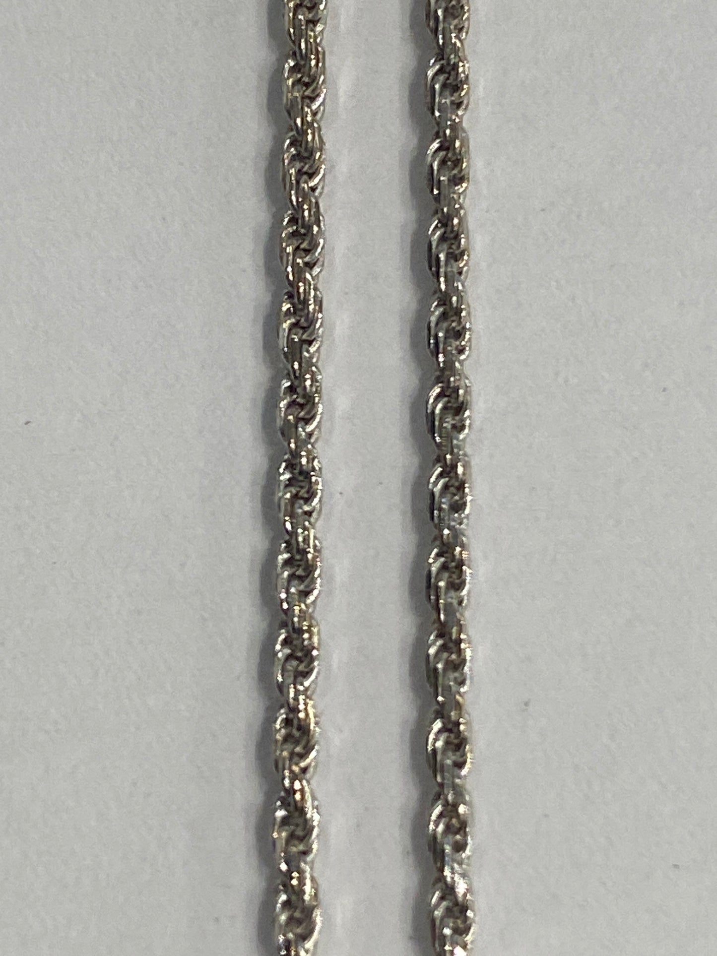4 Grams Of 14K White Gold Rope Chain