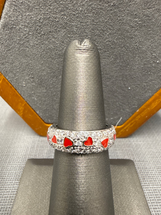 Silver eternity ring