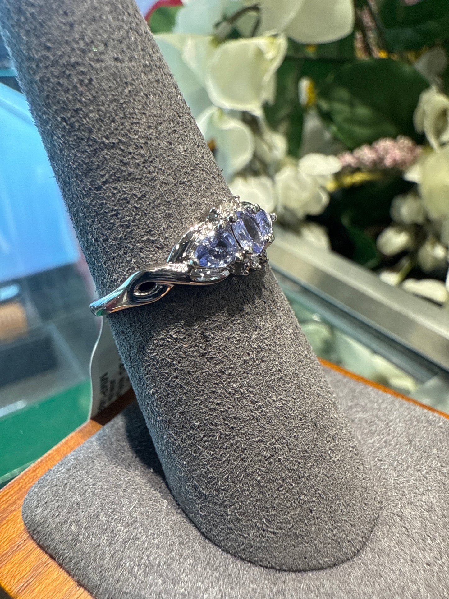 White gold ring