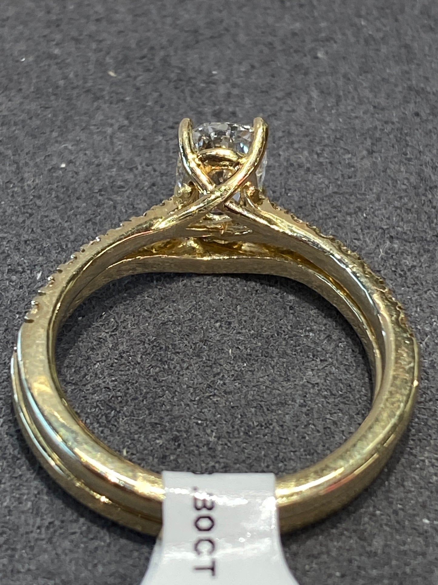 14k Yellow Gold Diamond Wedding Set
