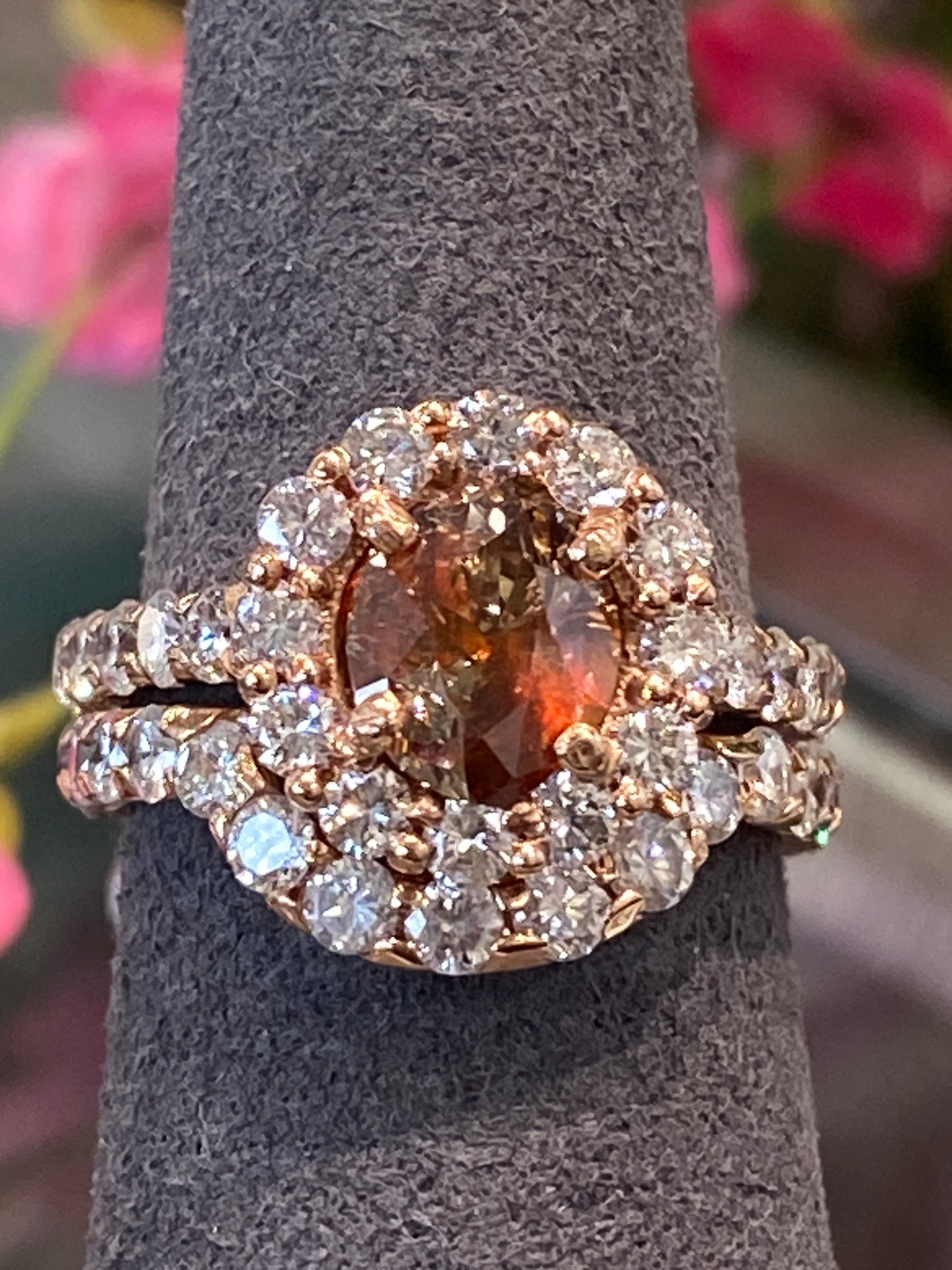 14k Rose Gold Wedding Set