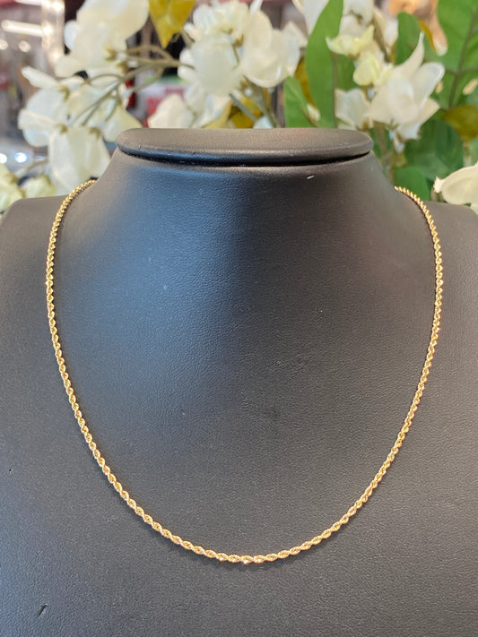14k Yellow Gold Rope Chain