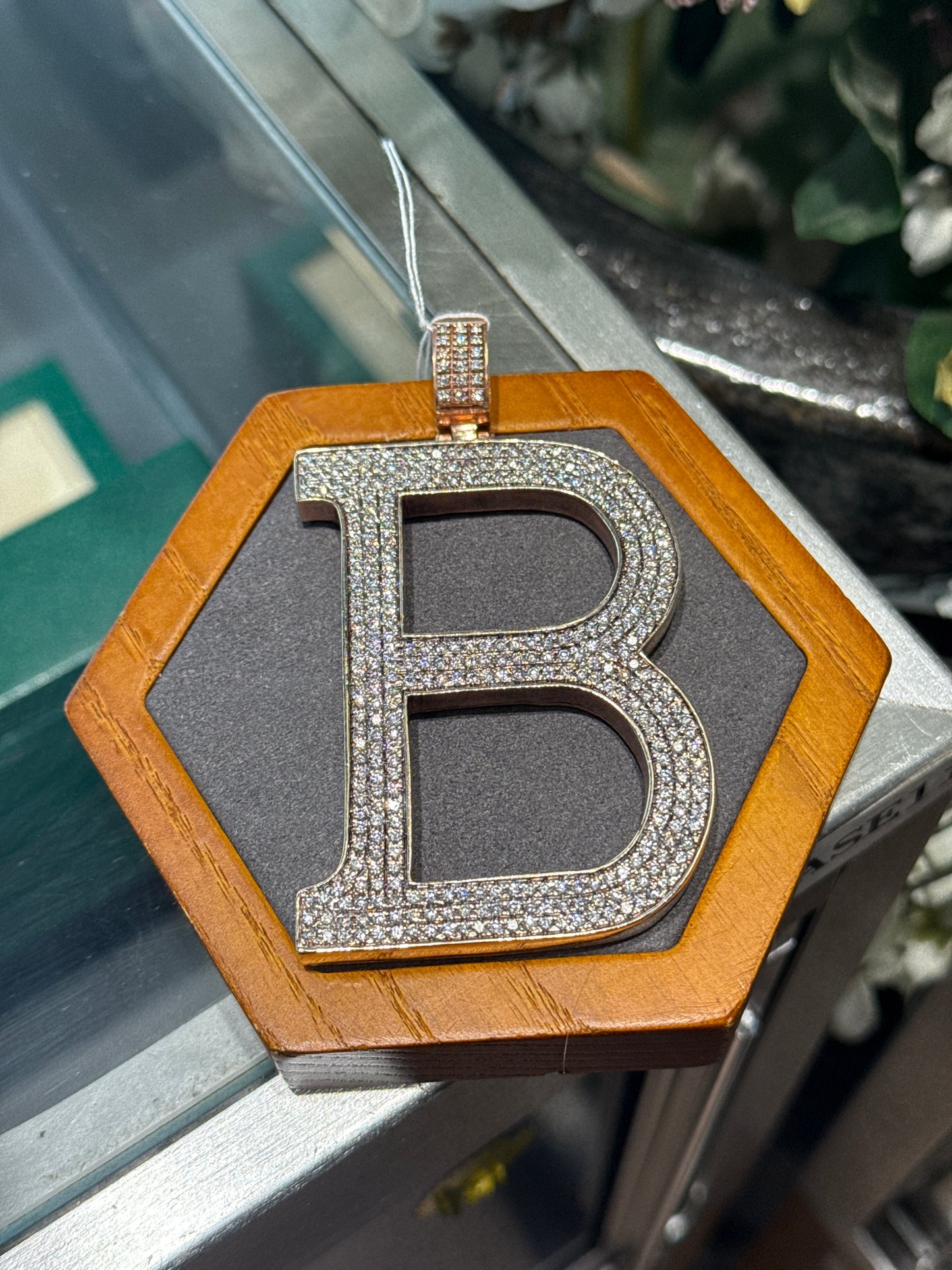 Gold “B” charm