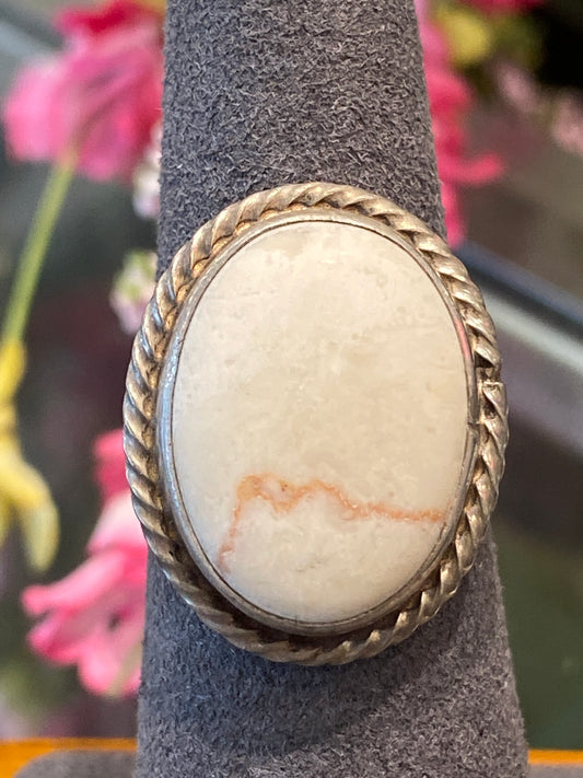 Silver Ring With Colored Stone