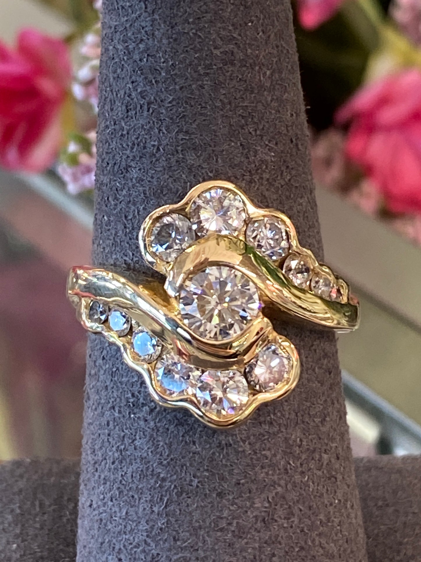 14k Yellow Gold Diamond Ring