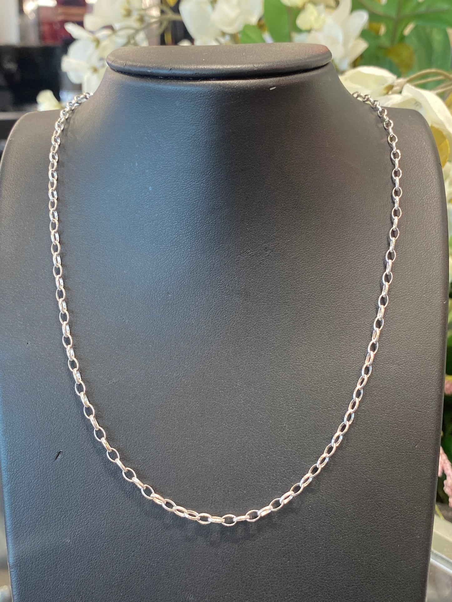 10k White Gold Link Chain