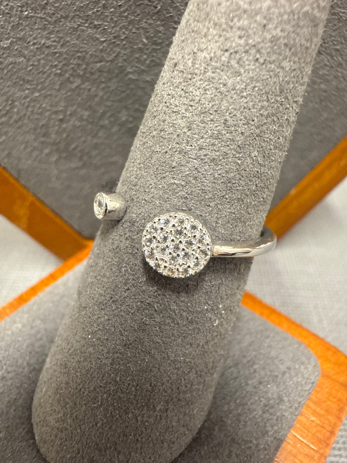 Silver cuff ring