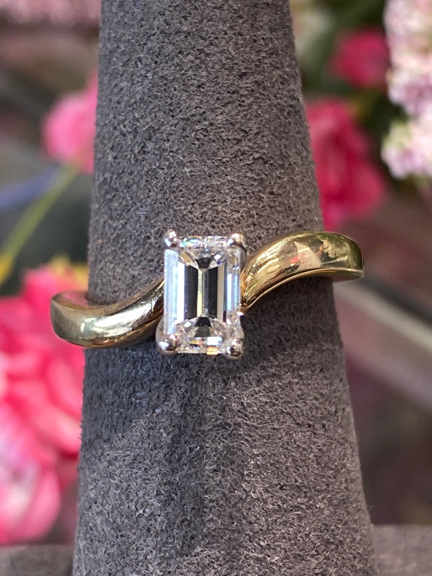 14k Two Tone Wedding Set