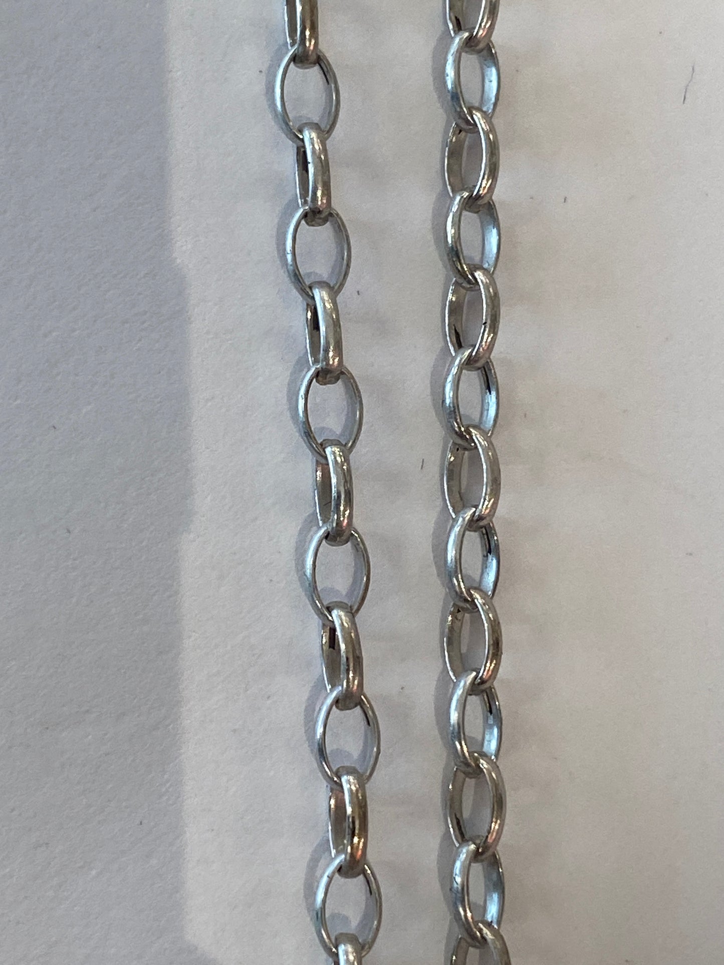 10k White Gold Link Chain