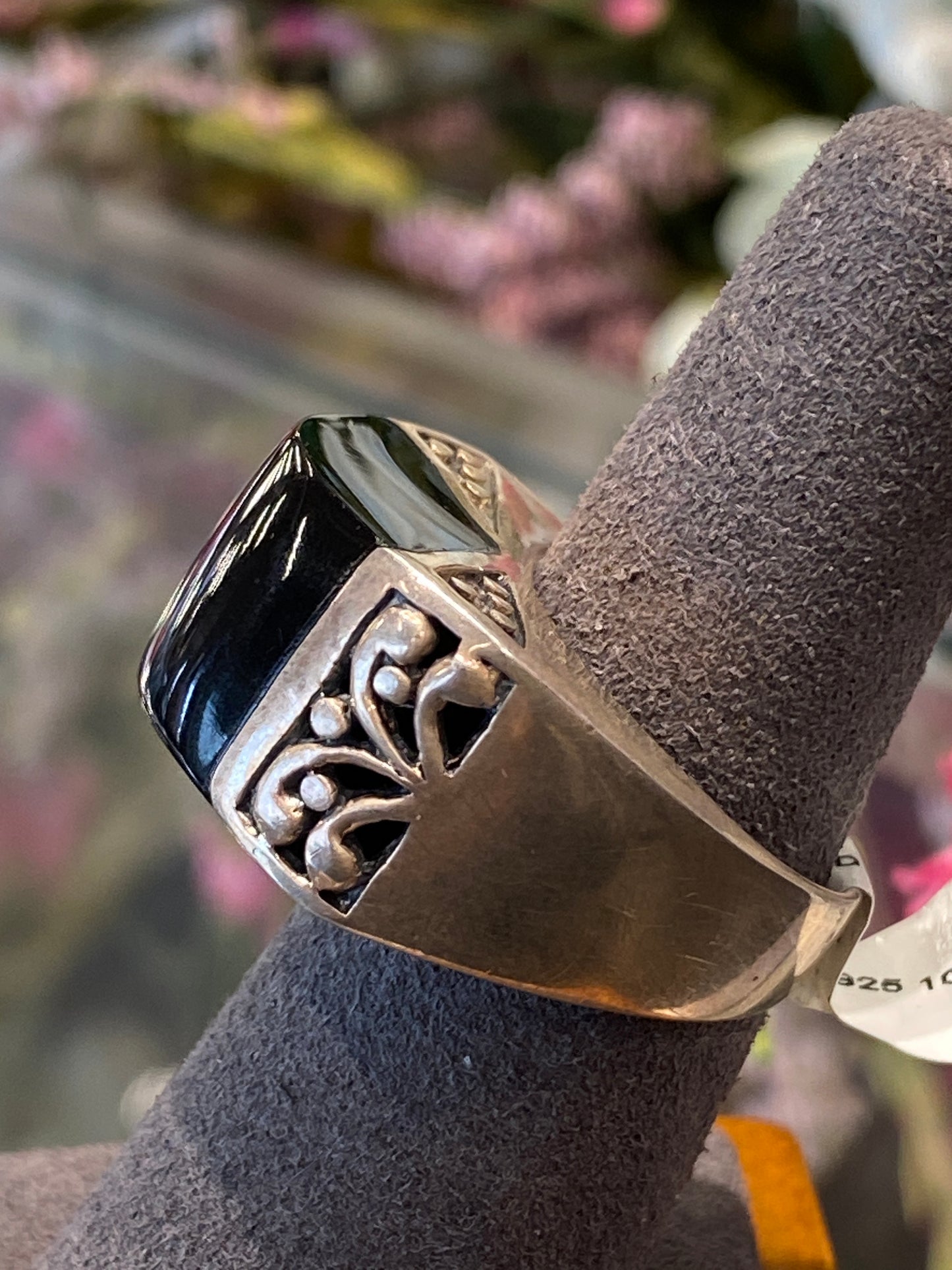 Silver Ring With Colored Stone