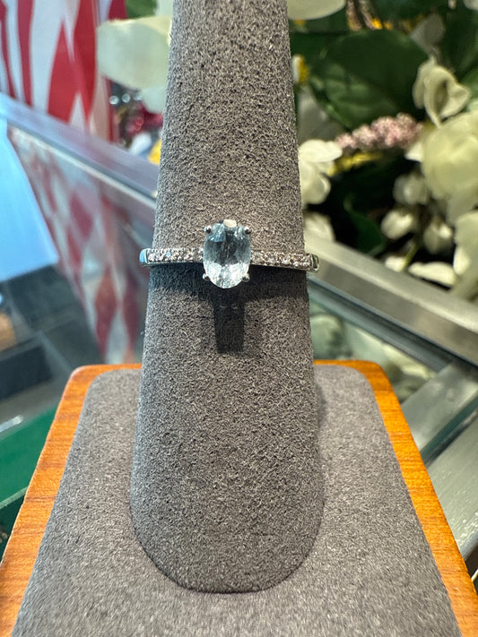 White gold ring