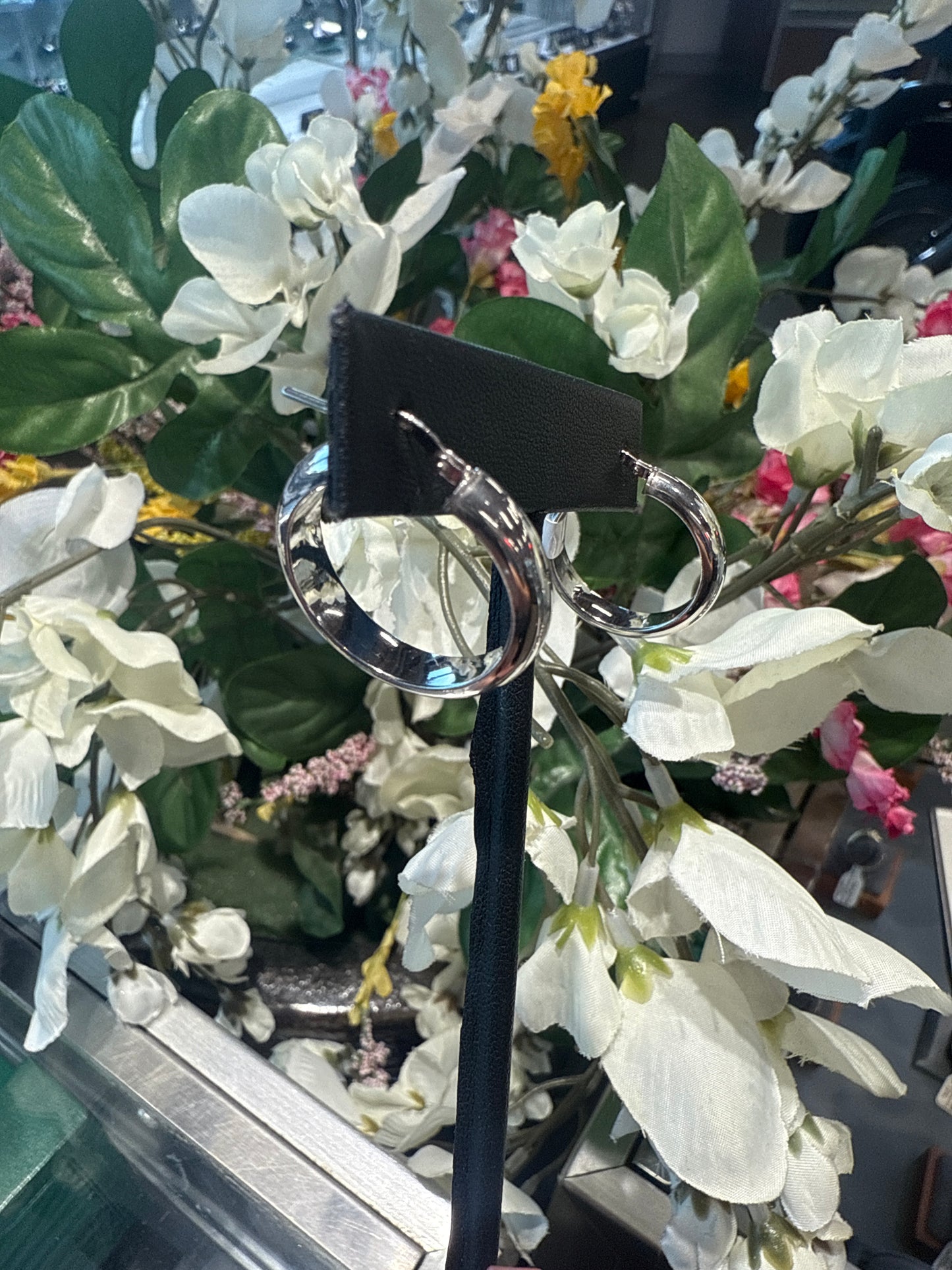 Silver Hoops