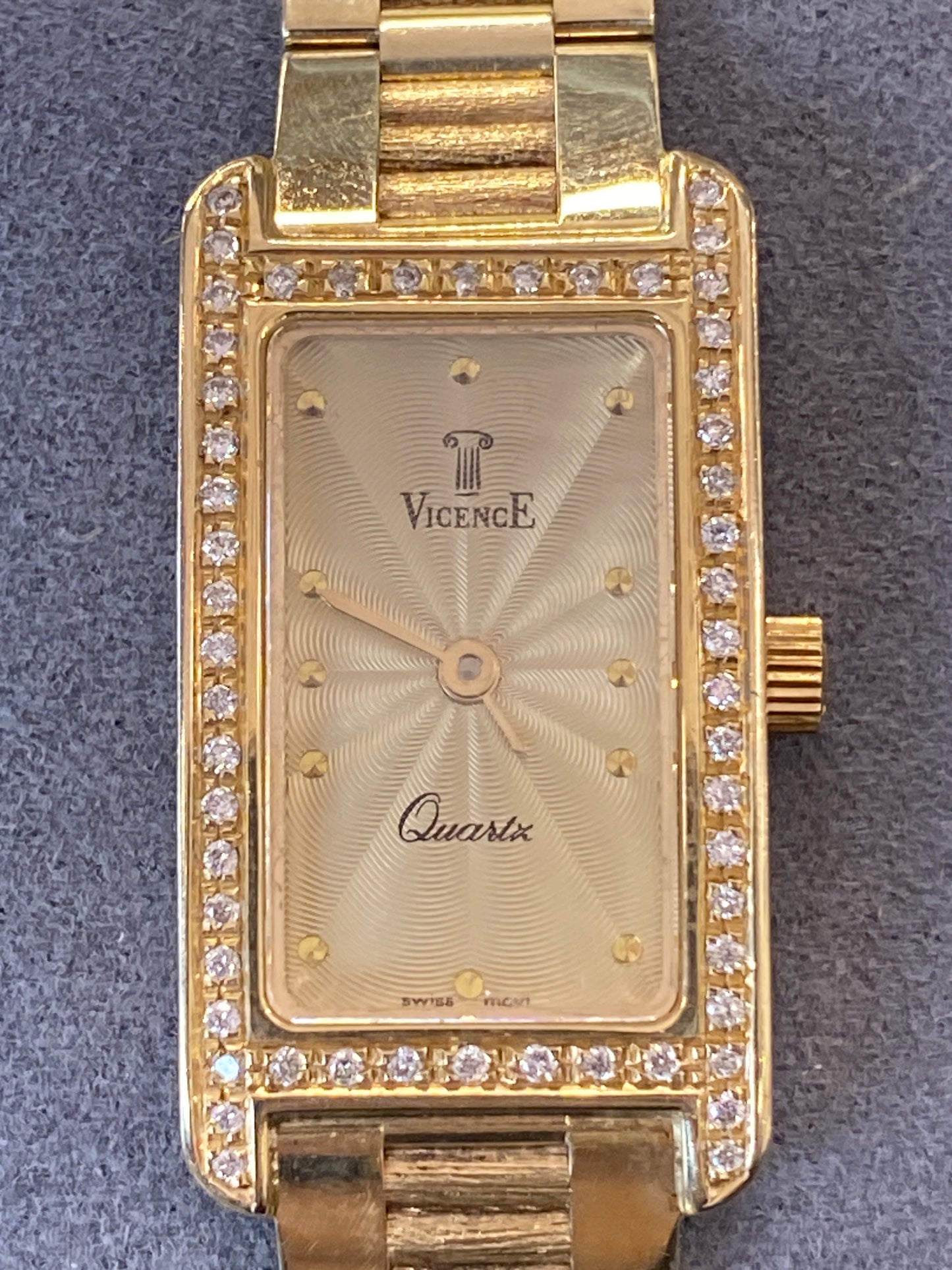 14k Yellow Gold Vicence Ladies Watch