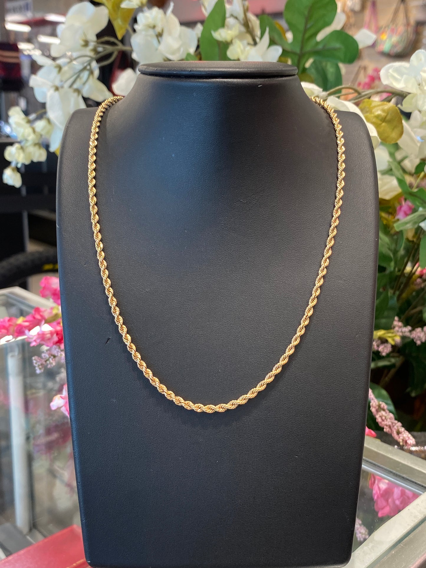 14k Yellow Gold Rope Chain