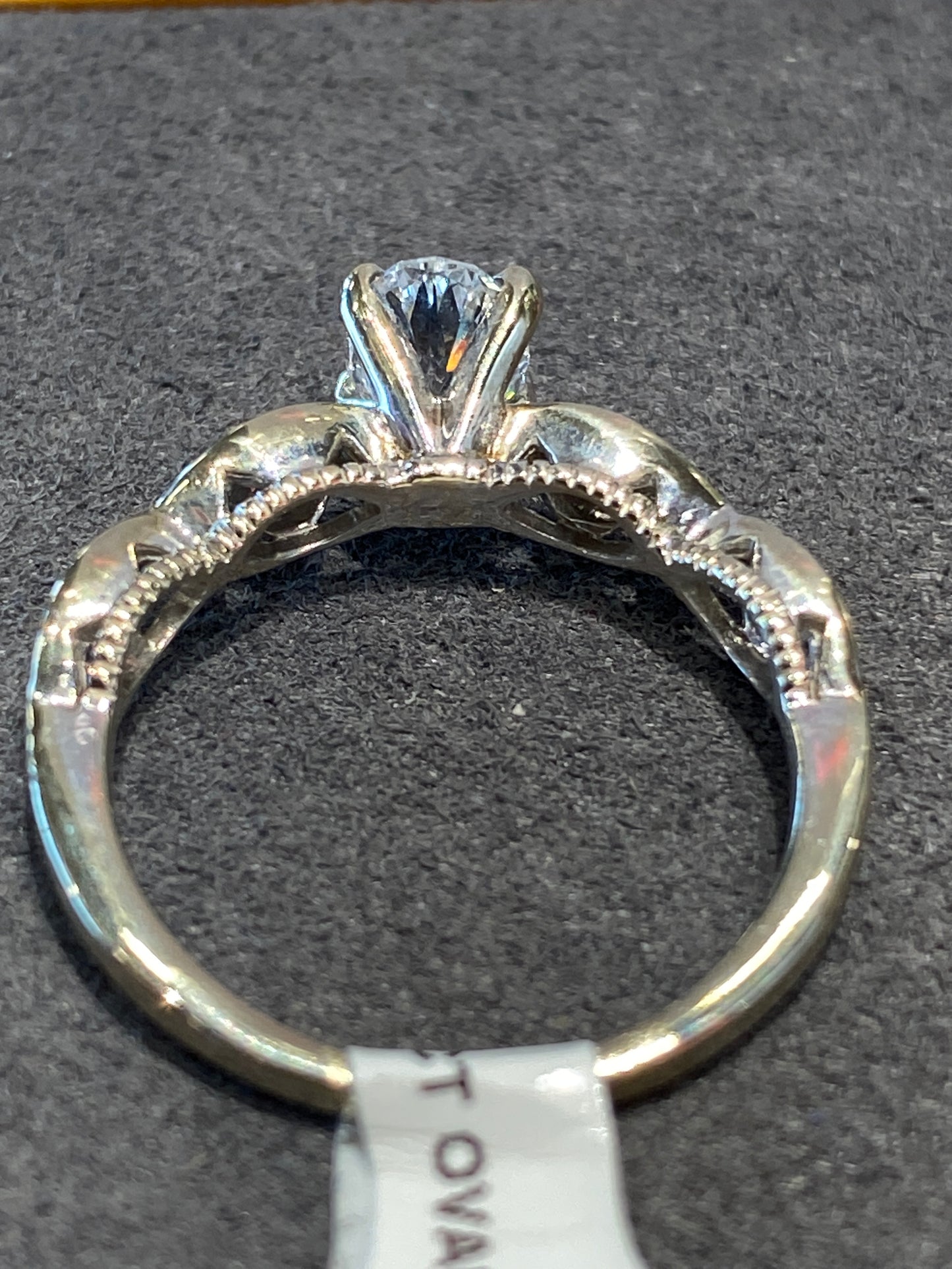 14k White Gold Diamond Engagement Ring