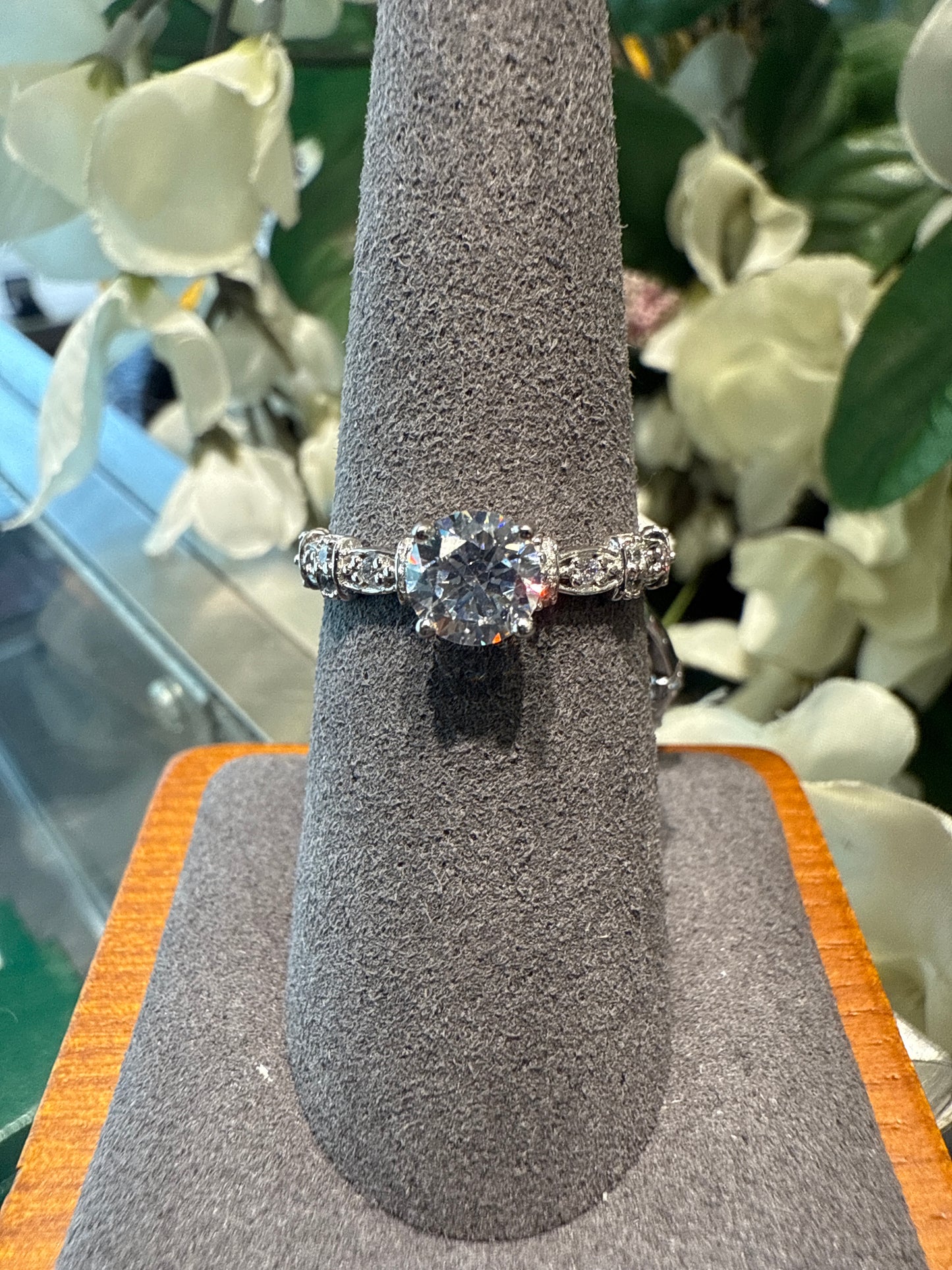 Silver wedding set