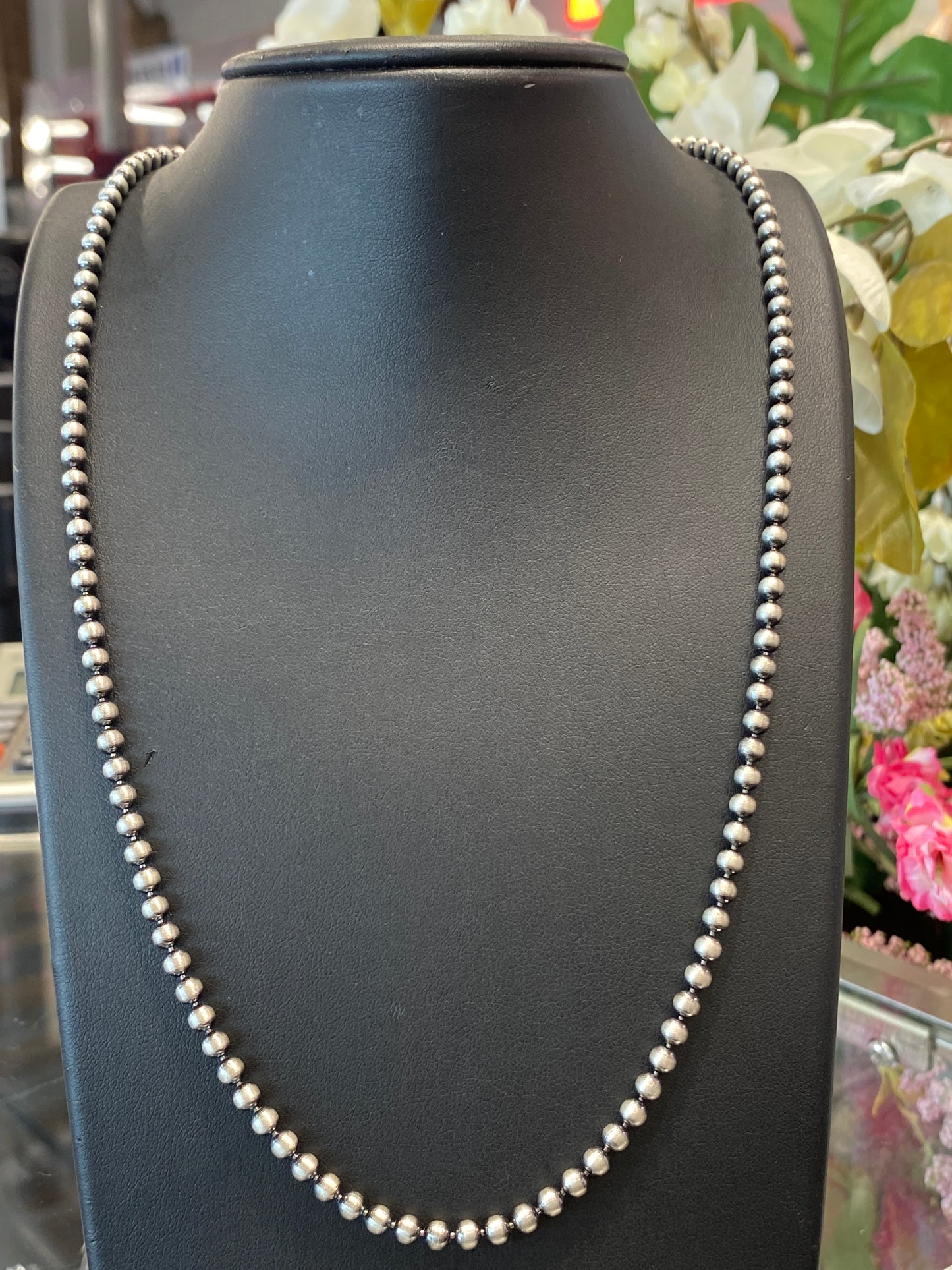 Silver Beaded Chain
