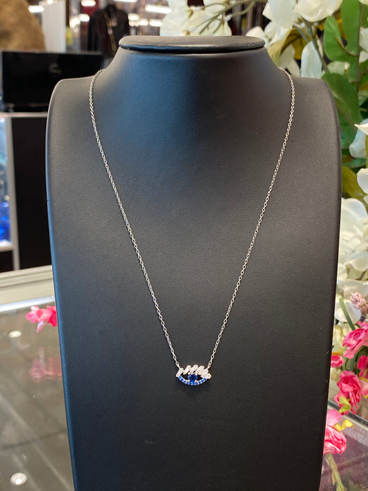 Silver Chain W/ Eye Pendant