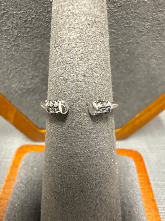 Silver cuff ring