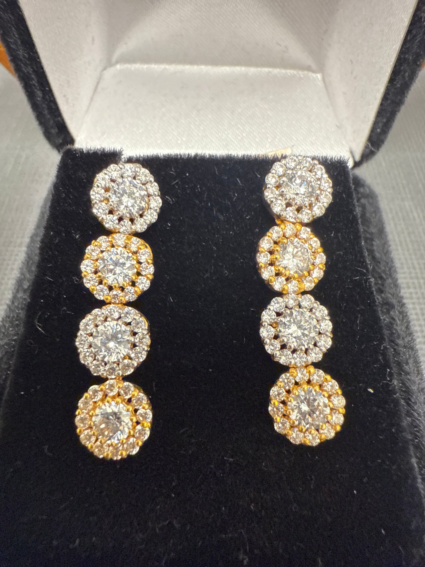 Gold earrings
