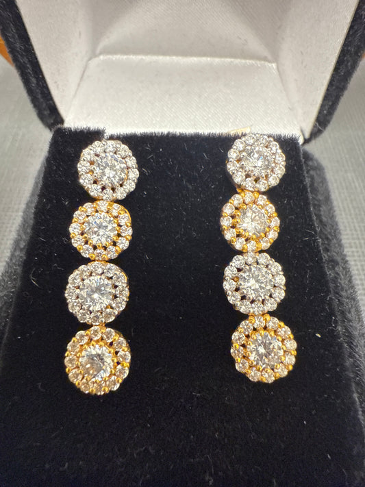Gold earrings