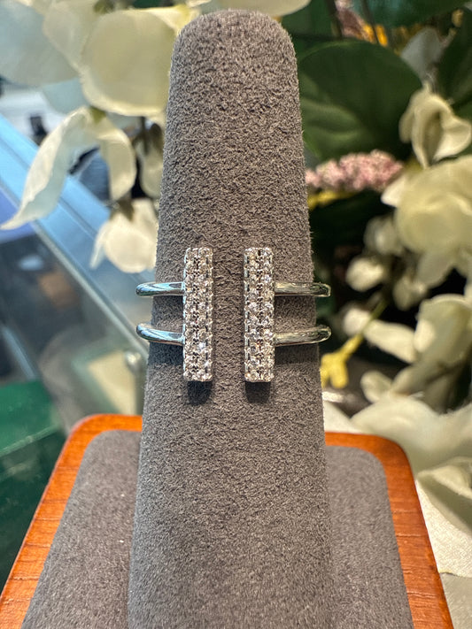 Silver cuff ring