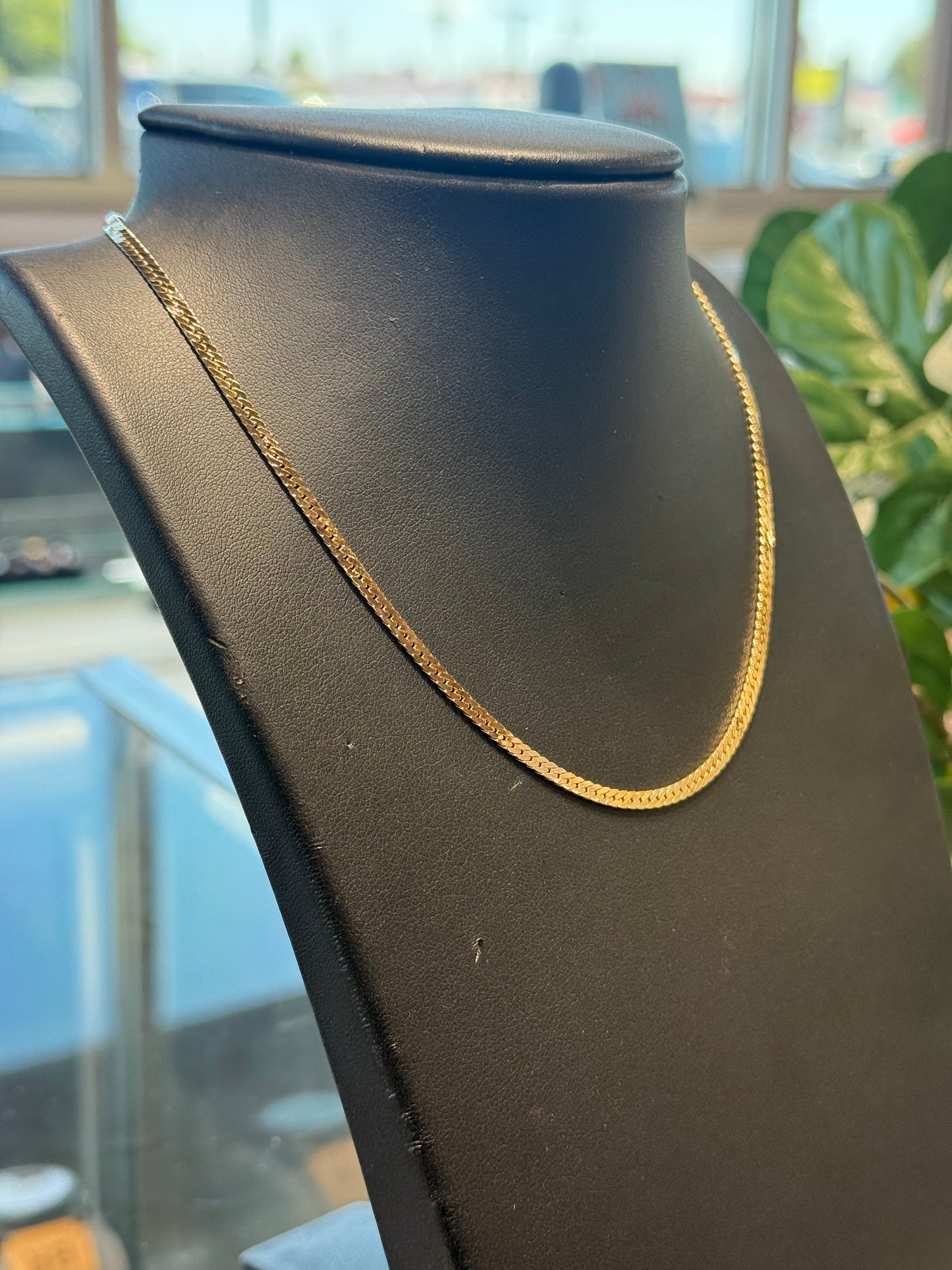 Gold herringbone chain