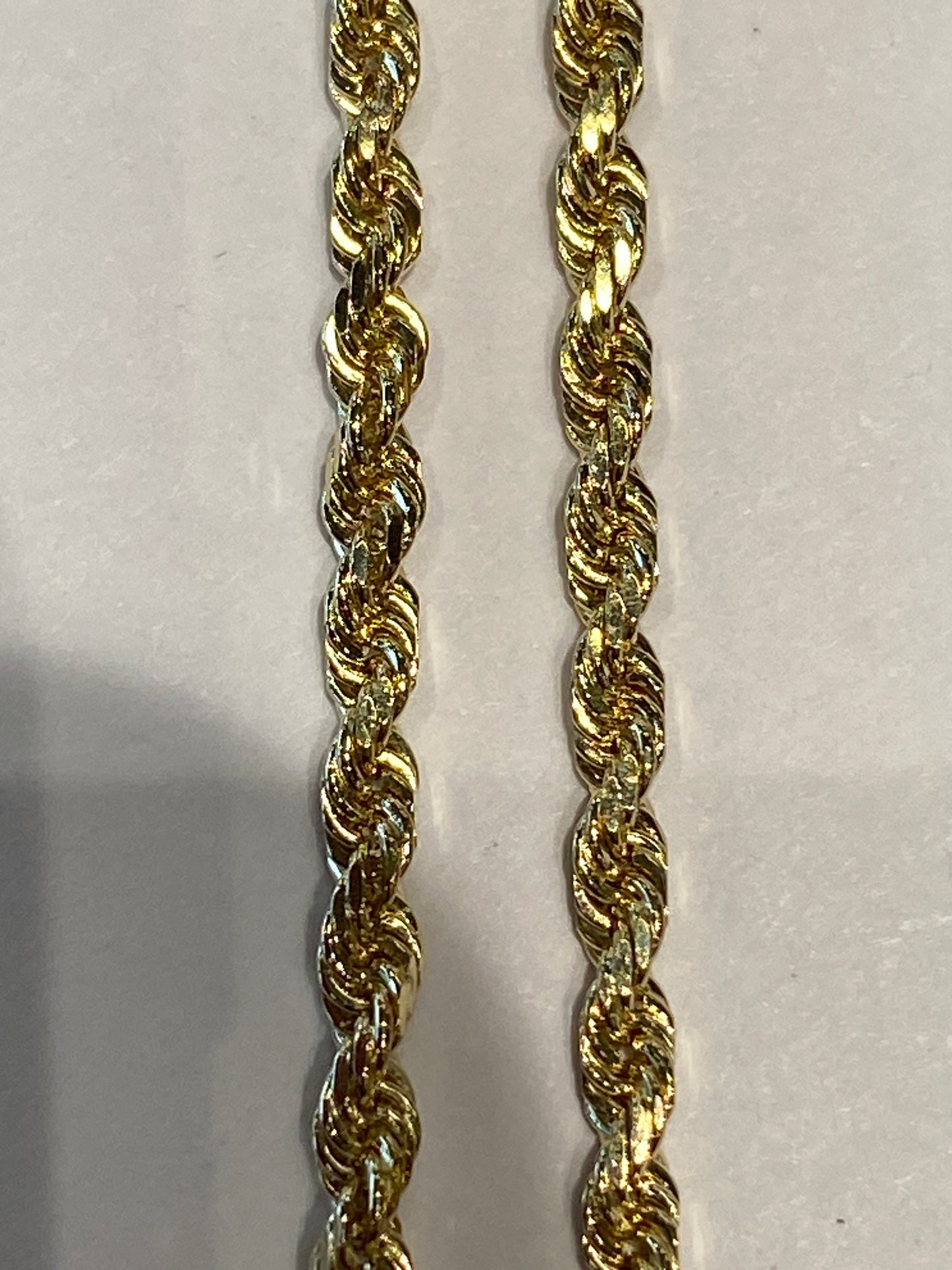 14k Yellow Gold Rope Chain