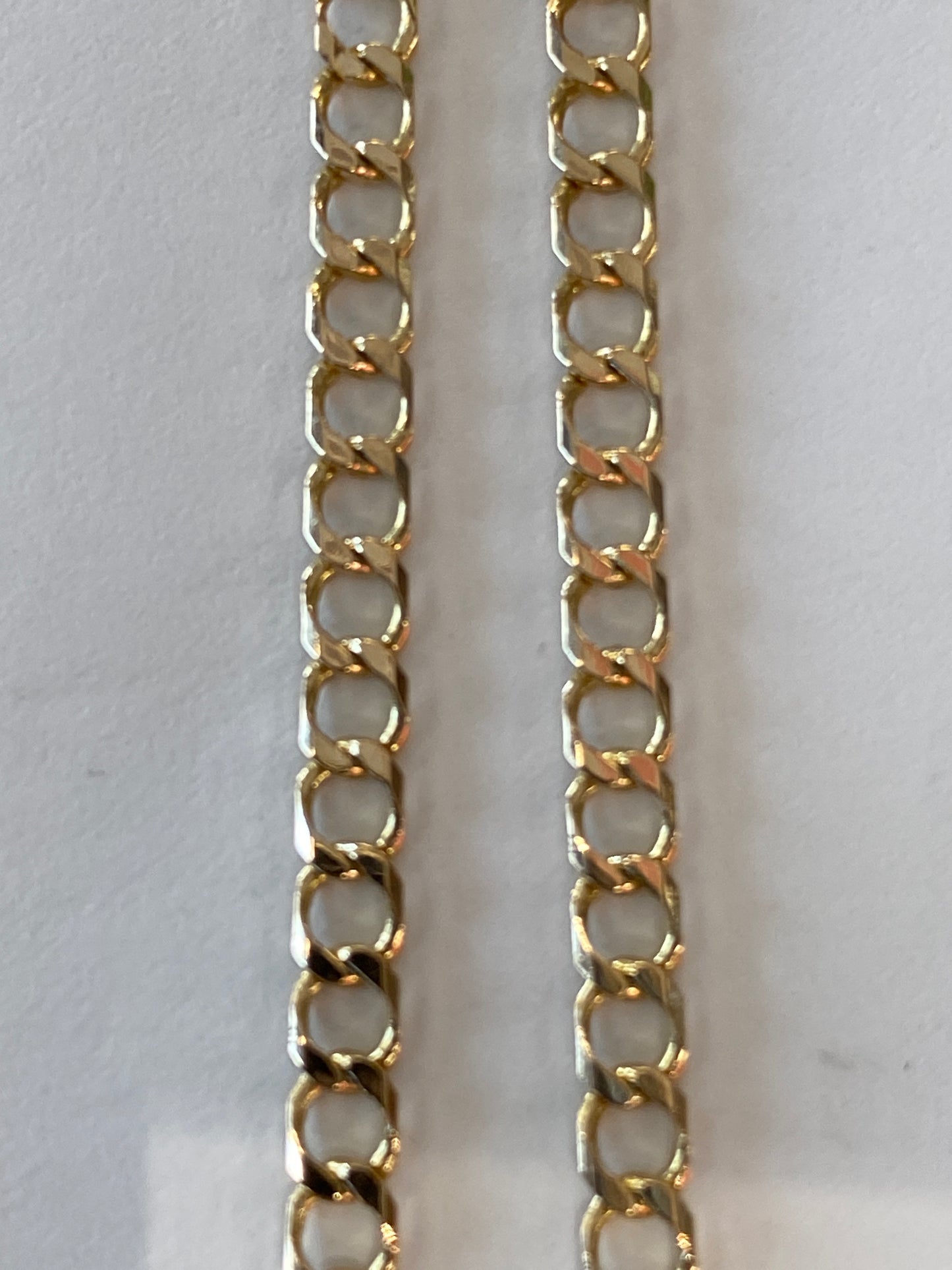 14k Yellow Gold Curb Link Chain