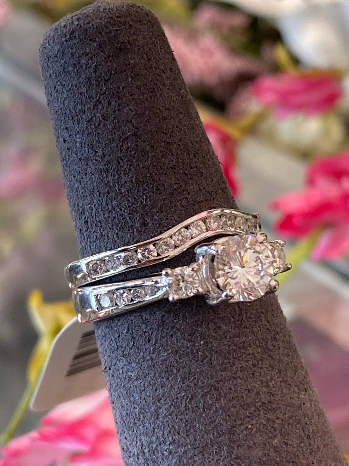 14k White Gold Diamond Engagement Ring