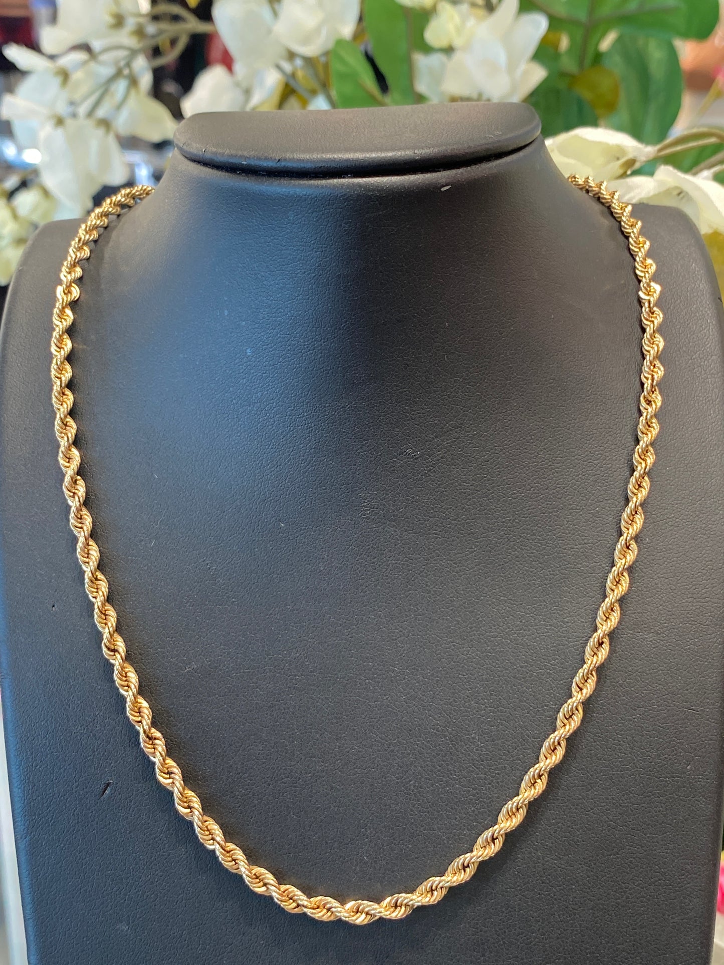 14k Yellow Gold Rope Chain