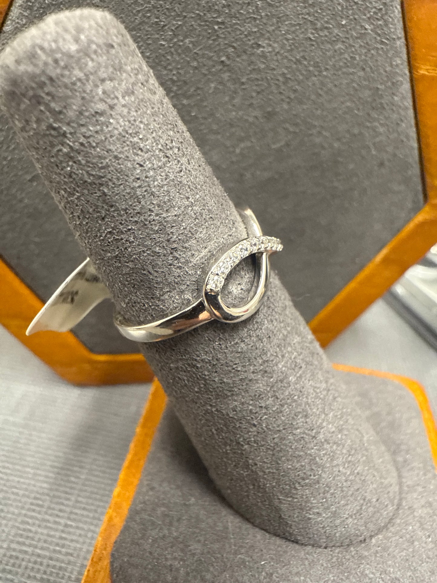 Silver eternity ring