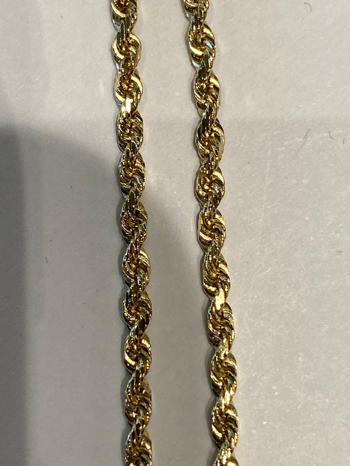 14k Yellow Gold Rope Chain