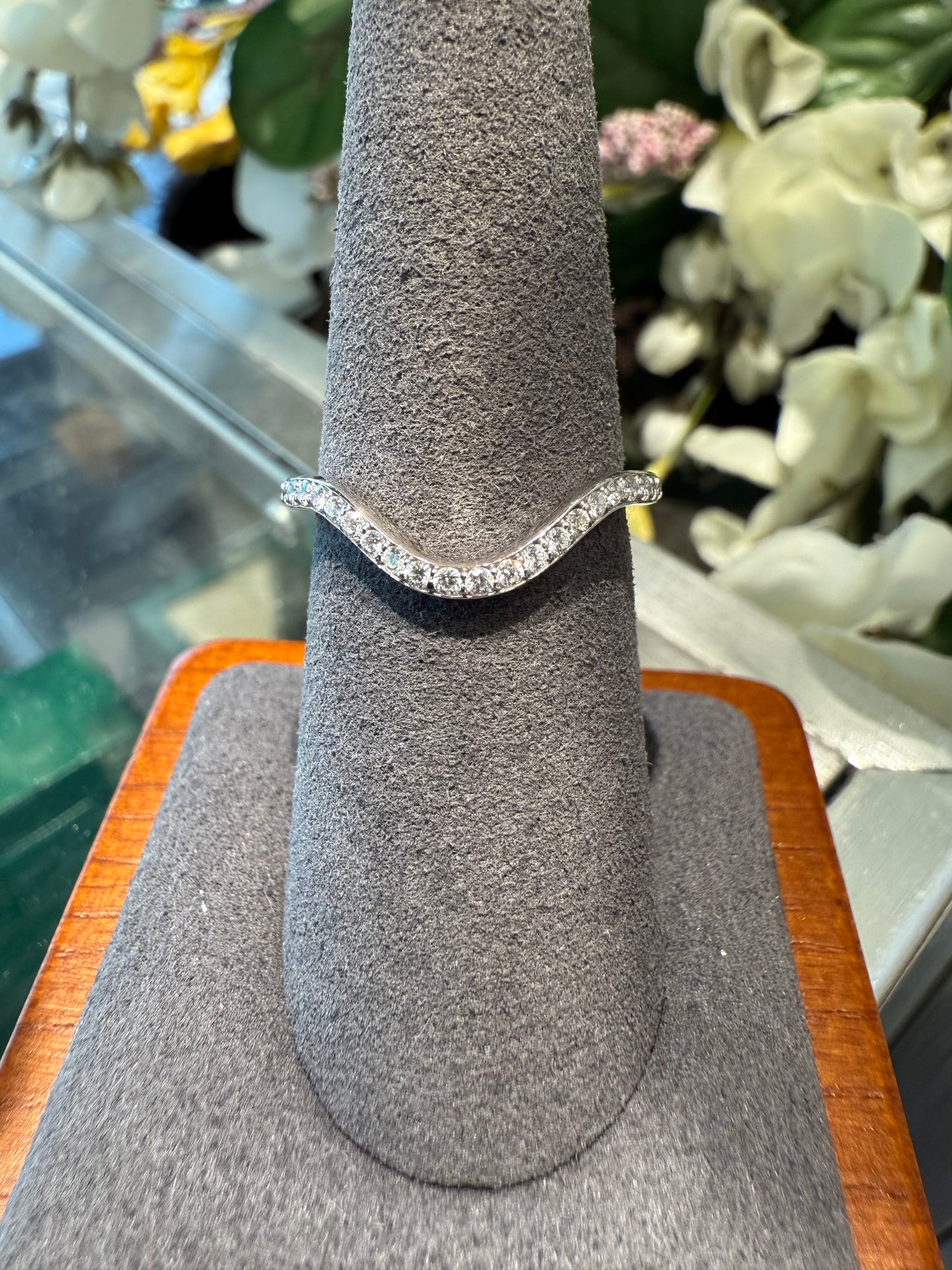 White gold engagement set