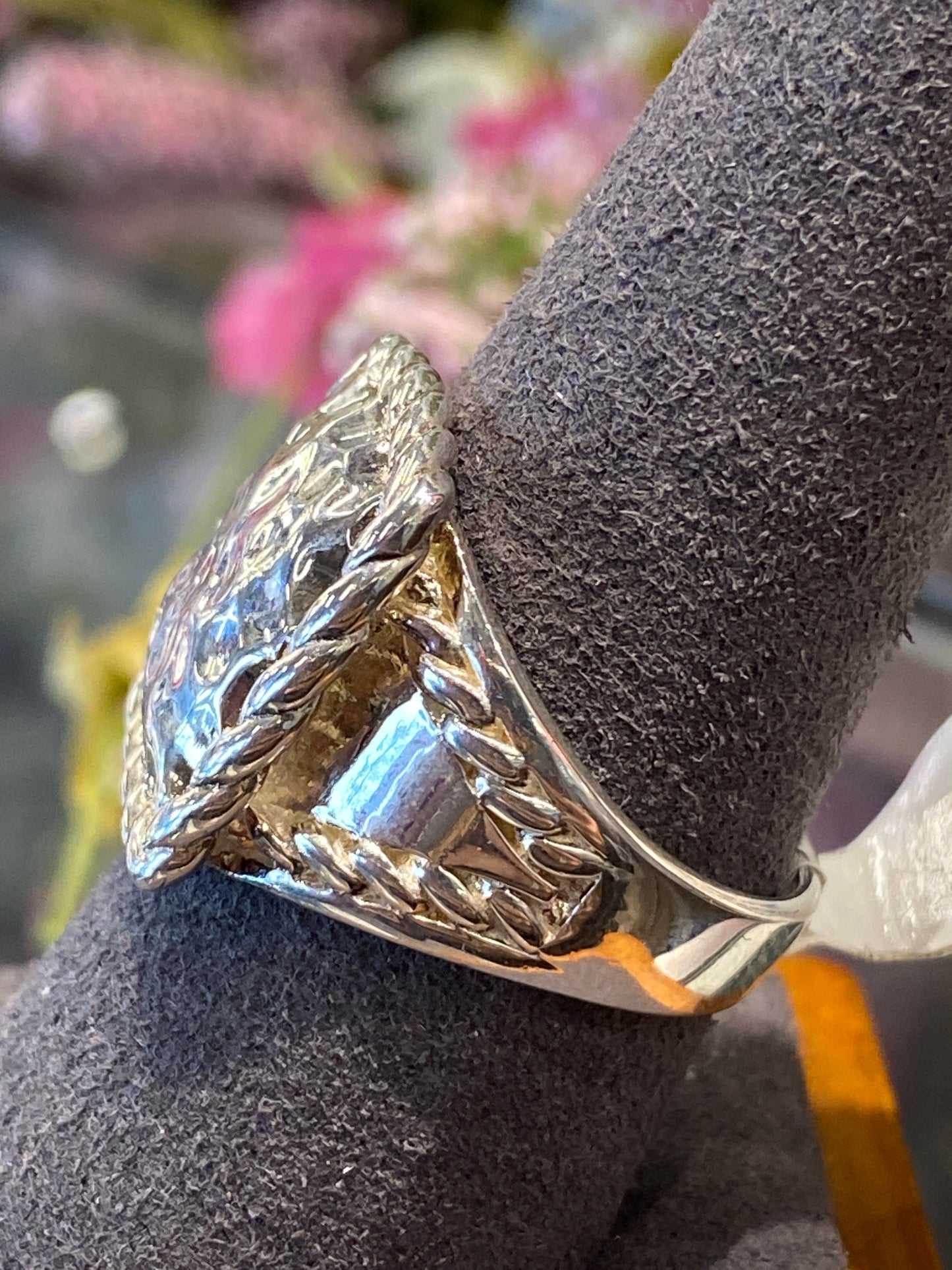Silver Ring With Design