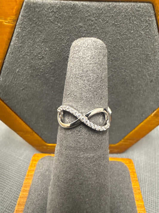 Silver eternity ring