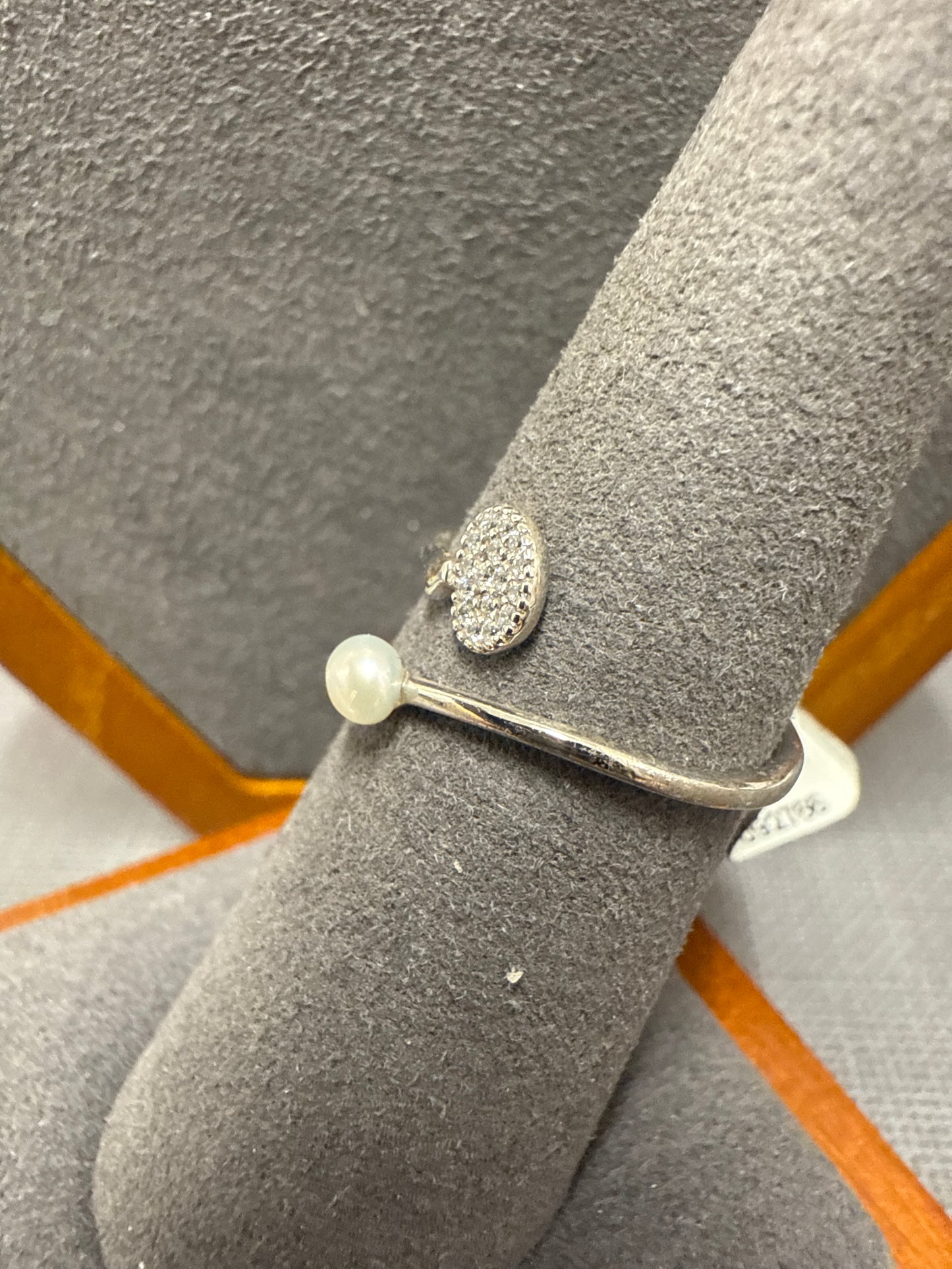 Silver cuff ring