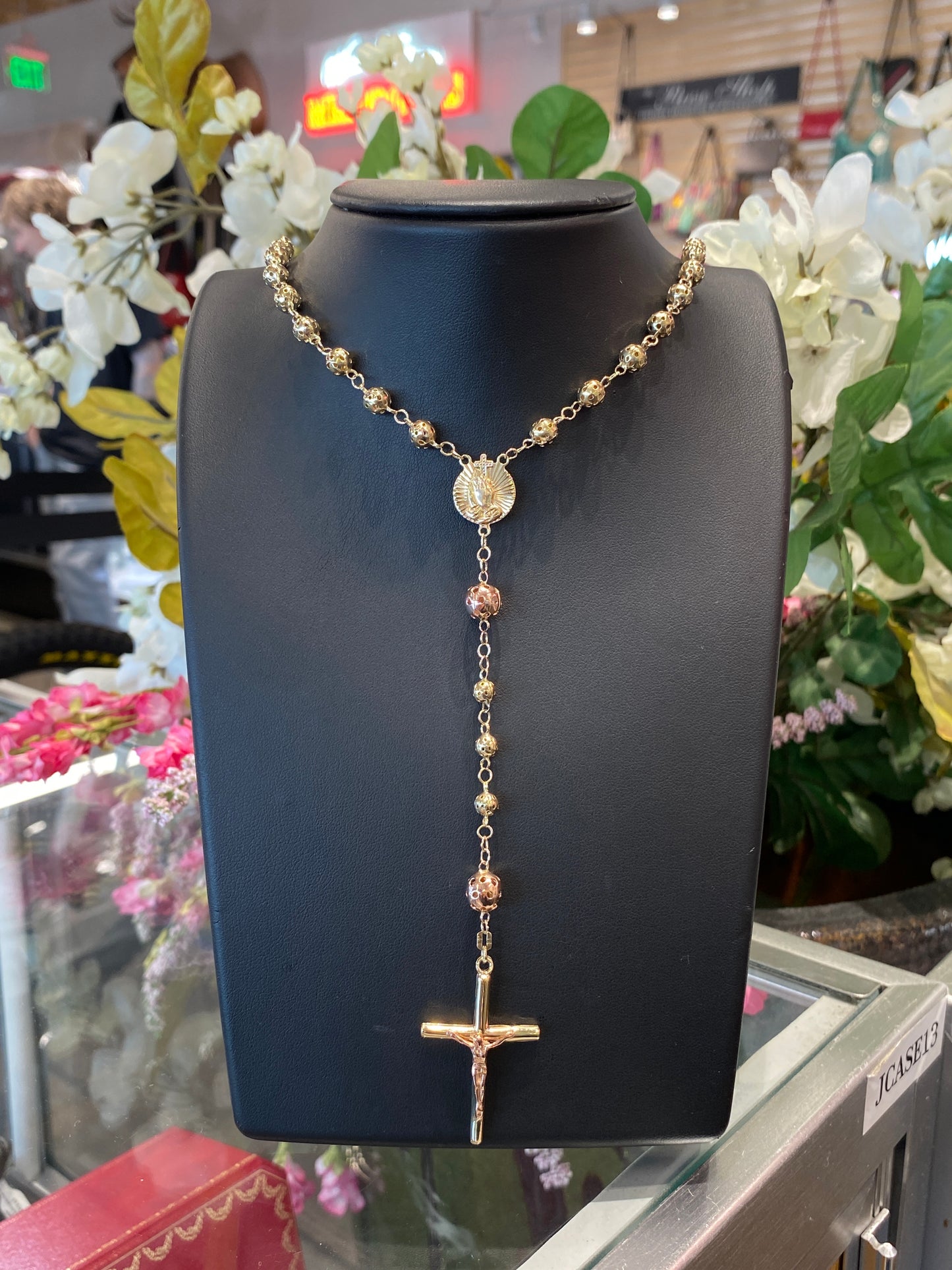 14k Two Tone Rosary