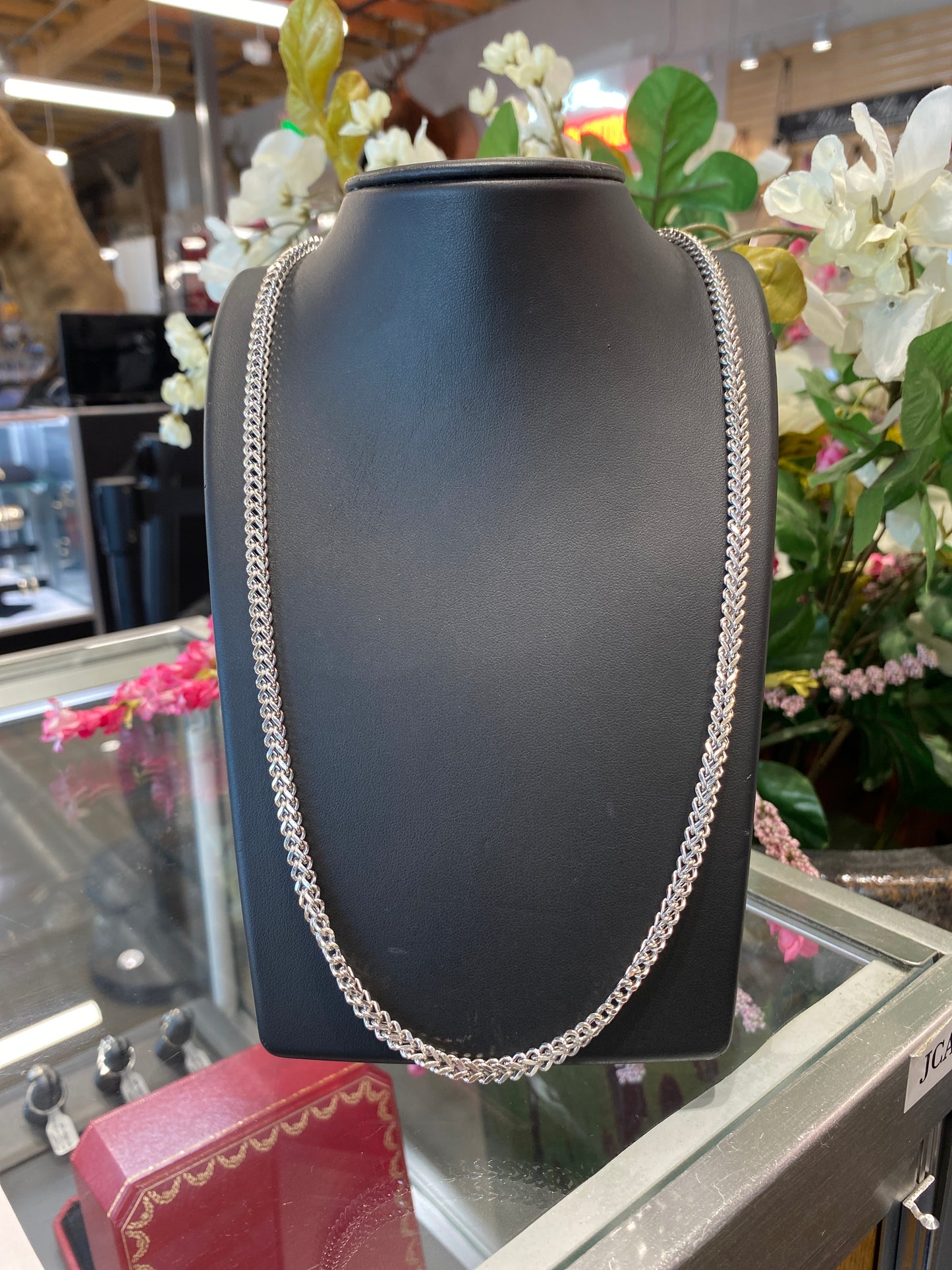 14k White Gold Chain