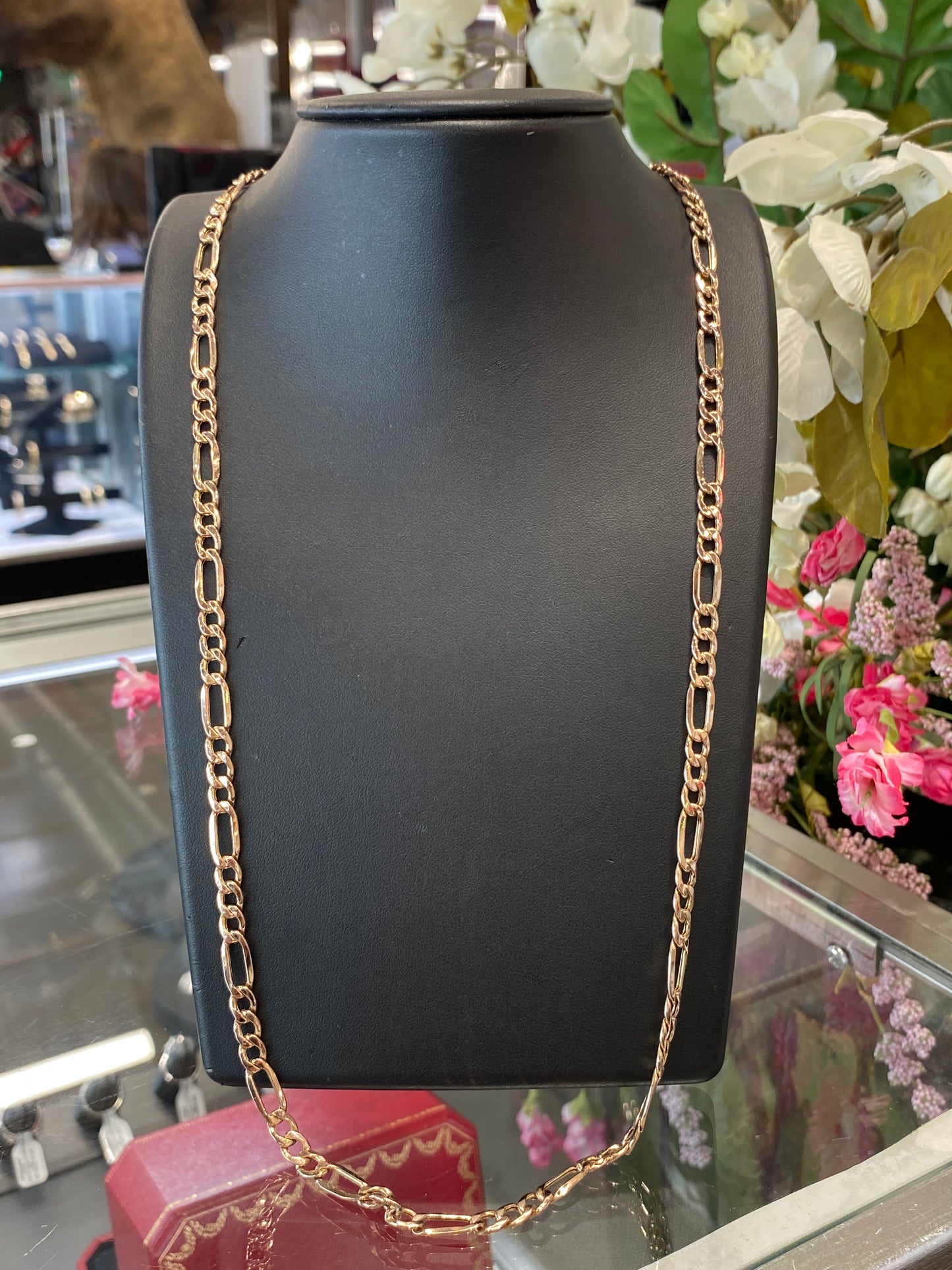 10k Rose Gold Fígaro Chain